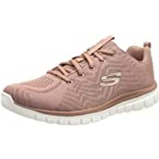 Skechers Graceful Get Connected Sneakers - Pink/White