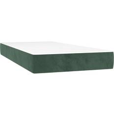 90cm Colchones de Muelles vidaXL Ensacados Terciopelo Verde Oscuro 90x210x20 cm Colchón de Muelles