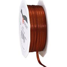 Brown Gift Wrap Ribbons PRÄSENT C.E. Pattberg SATIN cinnamon (brown) gift ribbon, 55 yards for Wrapping Gifts, 0.12 inches width, Ribbon for Decorating & Crafting, Decorative Ribbon