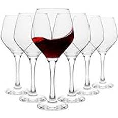 Homiu Large Red Glasses Set of 6 440 ML Wine Glass