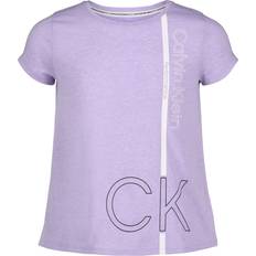 Calvin Klein Girls T-shirts Calvin Klein Girls' Short Sleeve Performance T-Shirt - Violet Tulip