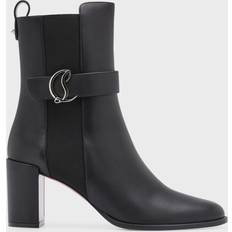 Christian Louboutin Women Chelsea Boots Christian Louboutin Cuoio Cl Logo Plaque 70 Leather Ankle Boots - Red
