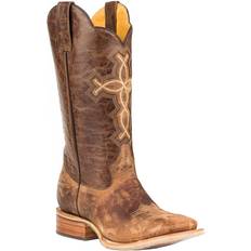 Tin Haul Aroundus Square Toe Cowboy Boots - Brown