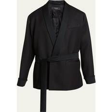 Amiri Jackets Amiri Men's Satin-Trim Smoking Jacket - Black