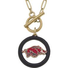 Jewelry Women's Arkansas Razorbacks 16" Enamel Toggle Necklace