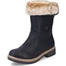 Läderimitation Kängor & Boots Rieker Damvinterstövlar Z5054 - Svart