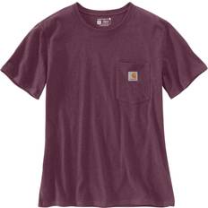 Carhartt Mujer Camisetas & Tops Carhartt Pocket T-Shirt Women - Dark Red