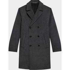 Fabric - Men Coats Theory Double-Breasted Coat - Wool-Cashmere