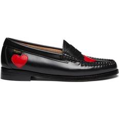 Dam - Röda Loafers G.H.Bass Gh Weejun Penny Love - Black/Red