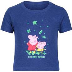 Organic Cotton Tops Regatta Peppa Pig Printed Short-Sleeved T-Shirt - Royal Blue