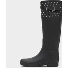 Synthetic High Boots Hunter Women's Refined Tall Studded Cuff Wellington Boots