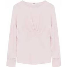 Gustav Elegant Blus med Båthalsdetalj - Rosa