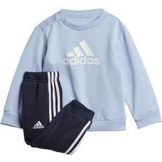 adidas Adidas Badge of Sport Logo Joggingpak - Lichtblauw/Wit