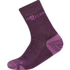 Viola Calzini Trollkids Kid's Preikestolen Hiking Socks - Violett