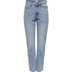Only Onlbillie Høj Talje Straight Fit Jeans