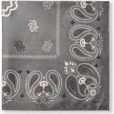 Clothing Maje Womens Paisley-print Silk Bandana - Gris