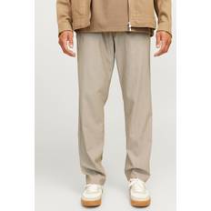 Jack & Jones Dam Kläder Jack & Jones Avslappnad Byxor Med Passform Beige
