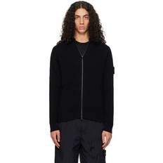 Laine Vestes Stone Island Full Rib RWS Wool Jacket - V0029 Black