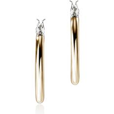 Jewelry John Hardy 14K Yellow Gold & Sterling Silver Jh Essentials Hoop Earrings Gold/Silver