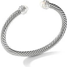 Bracelets David Yurman Cable Classics Collection Bracelet with Pearls and Diamonds