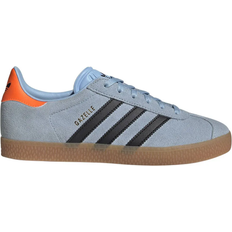 Adidas Blue Trainers Children's Shoes adidas Junior Gazelle - Clear Sky/Core Black/Solar Orange