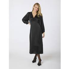 Neo Noir Klänningar Neo Noir Isobel Heavy Sateen Dress - Black