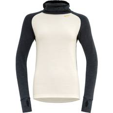 Silkki Neuleet Devold Expedition Merino Silk Hoodie - Ink/Offwhite