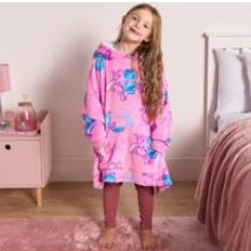 Pink Hoodies Children's Clothing OHS Kids Stitch & Angel Sherpa Hoodie Blanket - Pink