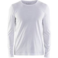 Girocollo Camicie Blåkläder Langarmshirt - Blanc