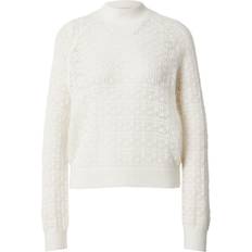 Guess Women Clothing Guess Round-neck Crew Neck Sweater - White