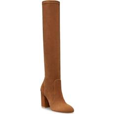 44 ½ Botas altas Stuart Weitzman Yuliana 85 Block Heel Slouch Boots - Coffee