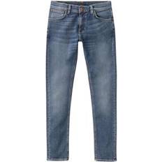 GOTS (Global Organic Textile Standard) - Herr Jeans Nudie Jeans Tight Terry - Blå