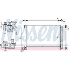 Nissens Kondensator Aluminium 673 R1234yf