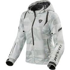 (34) Revit Flare Ladies Textile Jacket Camo Grey White Woman