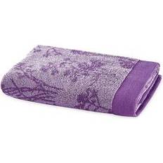 Violet Serviettes de bain Anne De Solene Époque Hand - Violet Bath Towel Purple