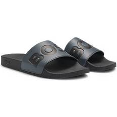 Tofflor & Sandaler BOSS Italian Made Slides With Large Logo Detail