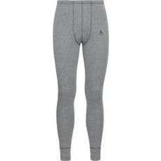 Grigio - Uomo Pantaloni Termici Odlo Active Warm Eco Long Tights - Grey Melange