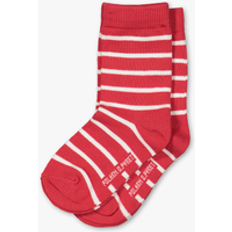 Stripes Socks Children's Clothing Polarn O. Pyret Striped Kids Socks 2 Pack - Red