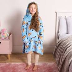 Blue Tops OHS Bluey Novelty Sherpa Hoodie Blanket - Blue