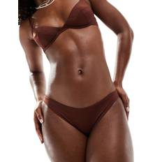 Brune - Dame Badetøy ASOS DESIGN Maya Mix & Match High Leg Hipster Bikini Bottom - Chocolate Brown