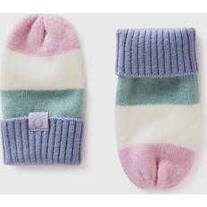 Multicoloured Accessories United Colors of Benetton Multicolor Striped Mittens - Sky Blue, Kids