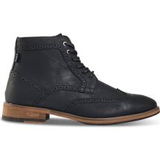 Vegan Boots V.gan Vegan Wheat 2 Brogue Lace-Up Boots - Black