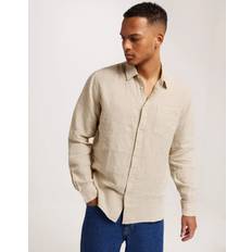 Knowledge Cotton Apparel Kläder Knowledge Cotton Apparel Regular Linen Shirt - Beige