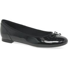 Clarks Heels & Pumps Clarks Bloom Womens Black Patent Ballet Pumps