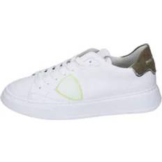 Philippe Model Men Shoes Philippe Model Leather Men's Sneakers - White