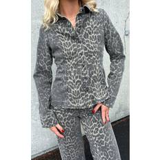 Global Funk Kjoler Global Funk Mira LS-G Skjorte - Leopard