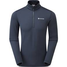 Montane Herren Oberteile Montane Protium Pull-on Half Zip Fleece - Blau