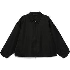 Bekleidung Textured Nylon Trucker Jacket - Black