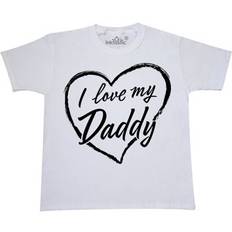 Children's Clothing Inktastic I Love My Daddy Black Chalk Heart Youth T-Shirt