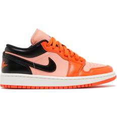 Oranje Basketbalschoenen Jordan 1 Low Top Sneakers - Rush Orange/Black